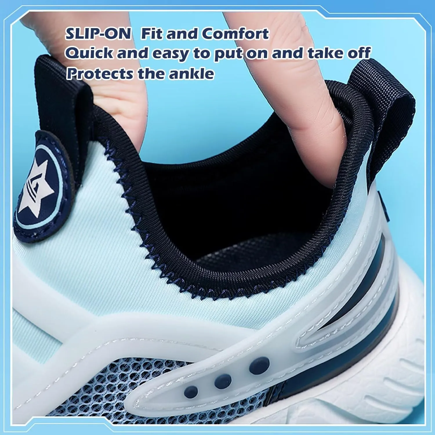Boys Girls Shoes Tennis Running Sports Athletic Lightweight Breathable Sneakers for Little/Big Kids