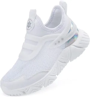 Boys Girls Shoes Tennis Running Sports Athletic Lightweight Breathable Sneakers for Little/Big Kids