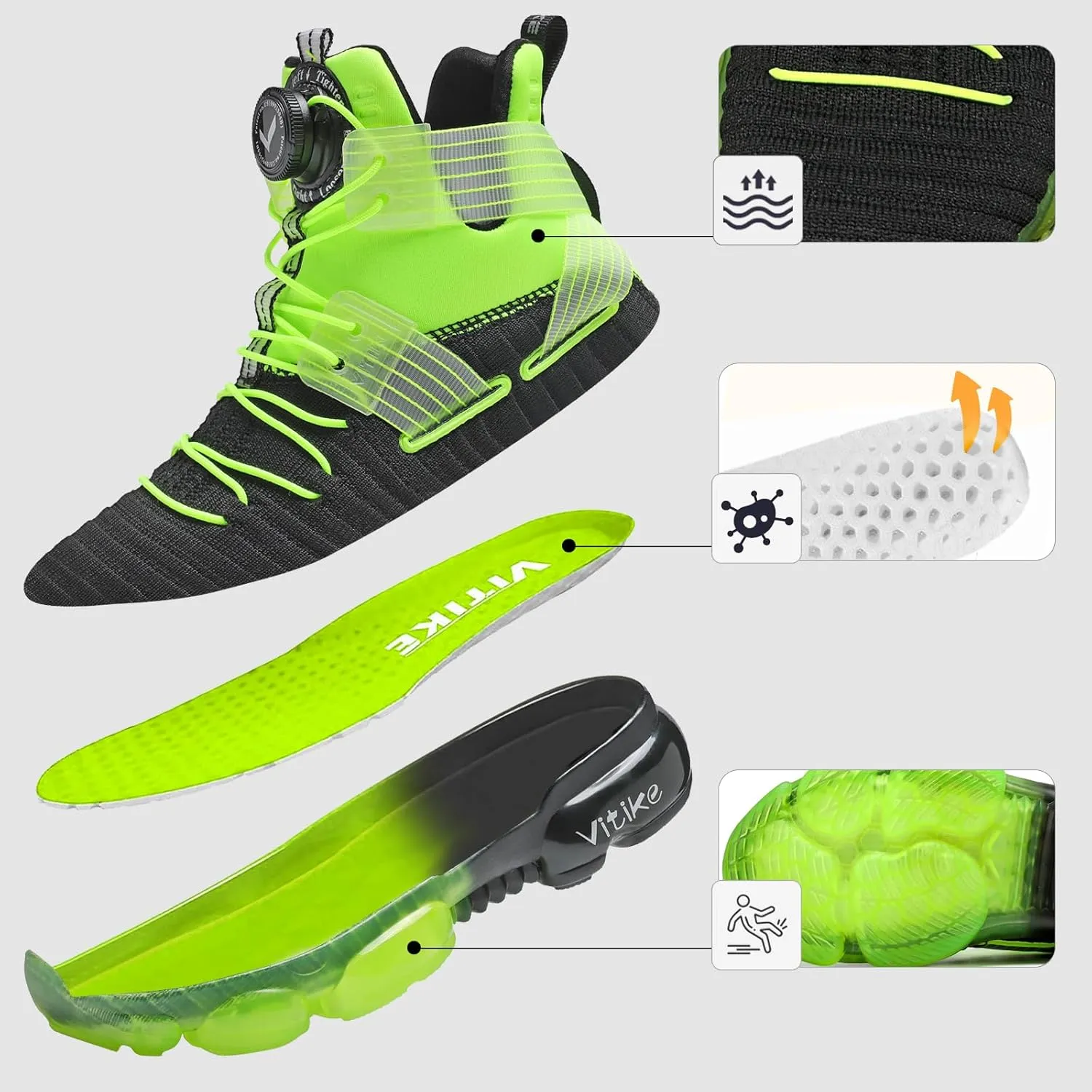 Boys Girls Sneakers Lightweight Tennis Running Walking Athletic Sports Casual Shoes