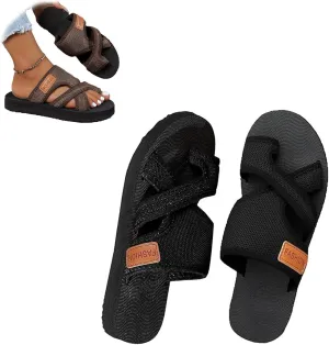 Breathable Mesh Sandals for Women, Breathable Mesh Flip Flops, Women's Hollow Mesh Slide Sandals