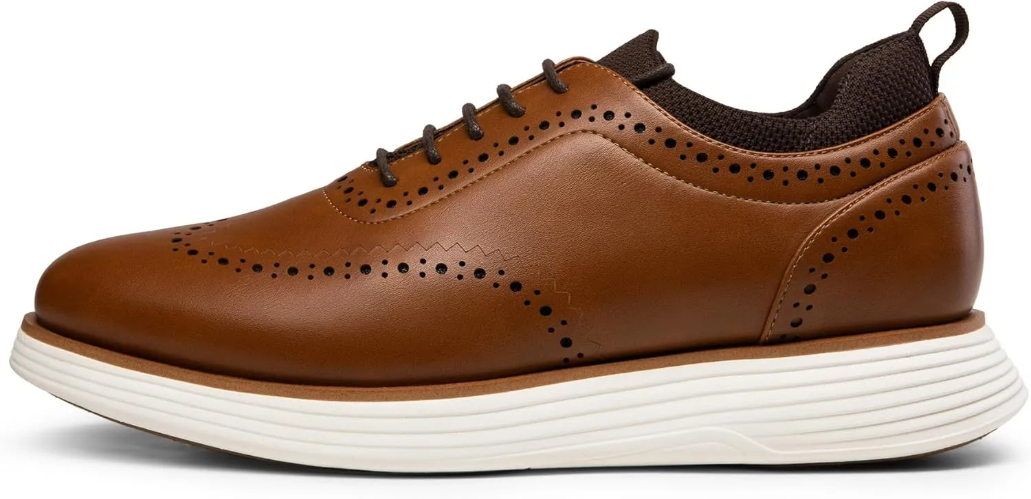 Bruno Marc Men's MaxFlex Dress Sneakers Oxfords Casual Wingtip Brogue Shoes