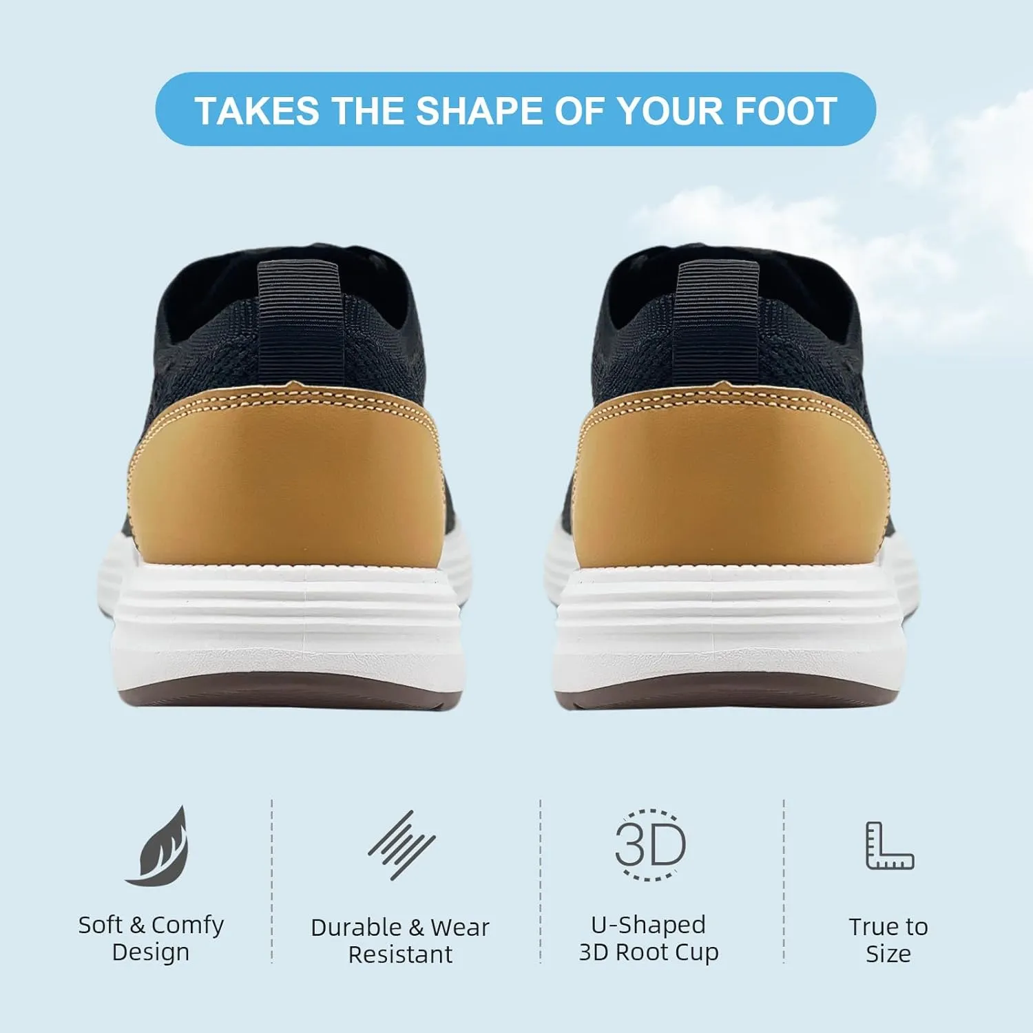 Casual Dress Shoes for Men Business Oxfords Fashion Sneakers Comfortable Loafers Men’s Walking Shoes