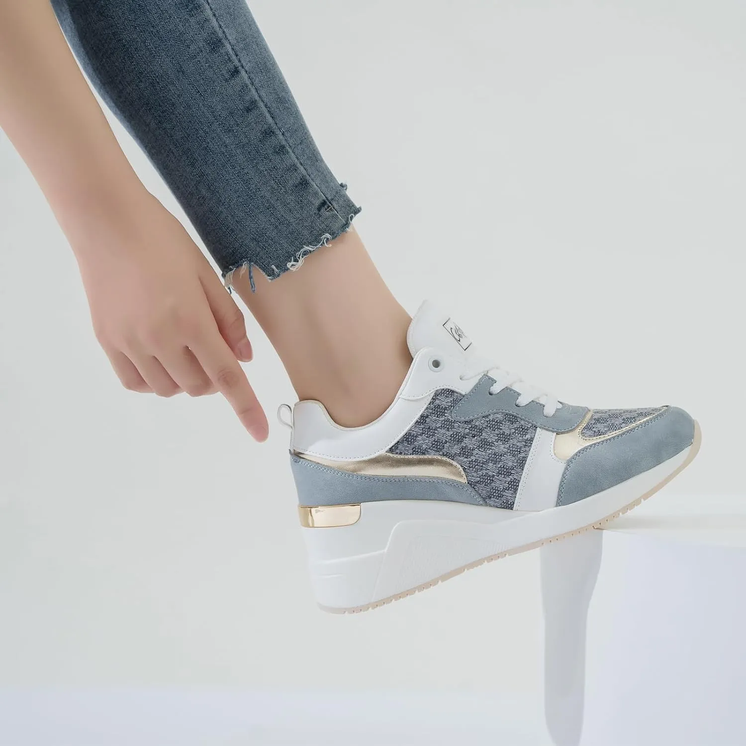 Cestfini Fashion Wedge Heeled Sneakers for Women