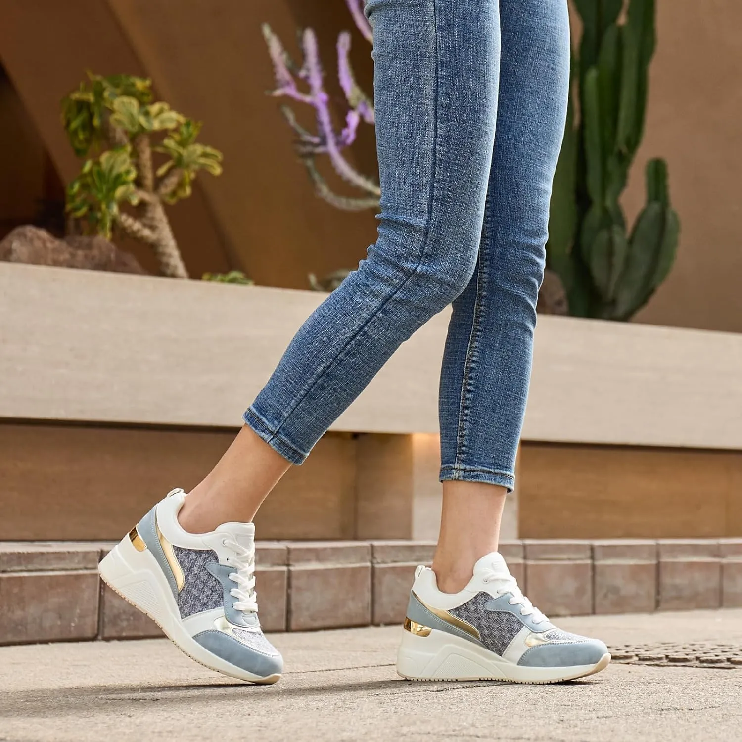 Cestfini Fashion Wedge Heeled Sneakers for Women