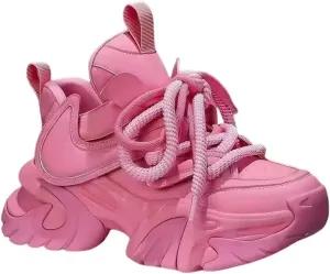 Chunky Platform Sneakers for Women & Girls 2.3-Inch Thick Sole Walking Shoes Travel & Gift