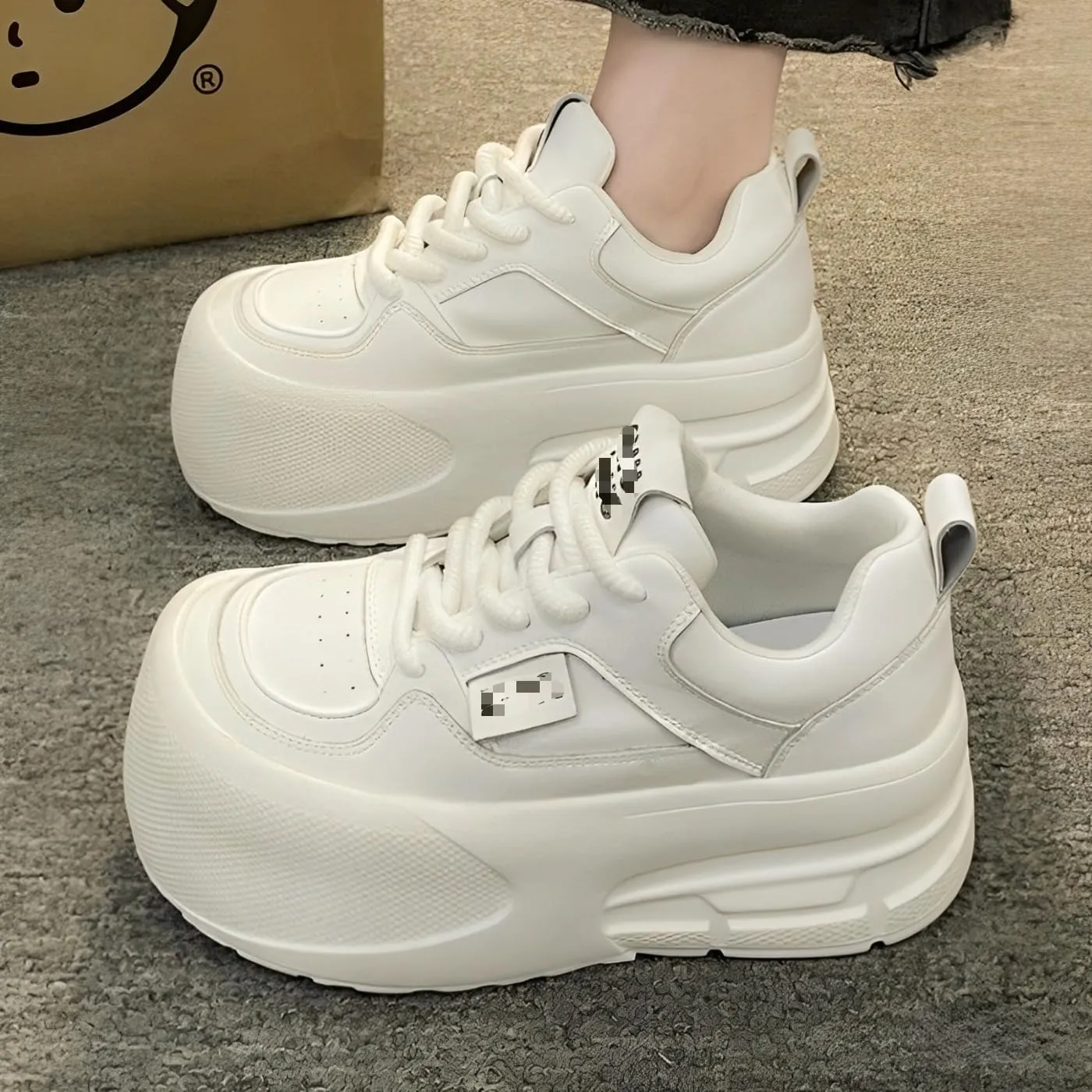 Chunky Sneakers for Women & Girls 2.1-Inch Platform Comfort Walking Shoes with Thick Sole for Travel & Gift Giving
