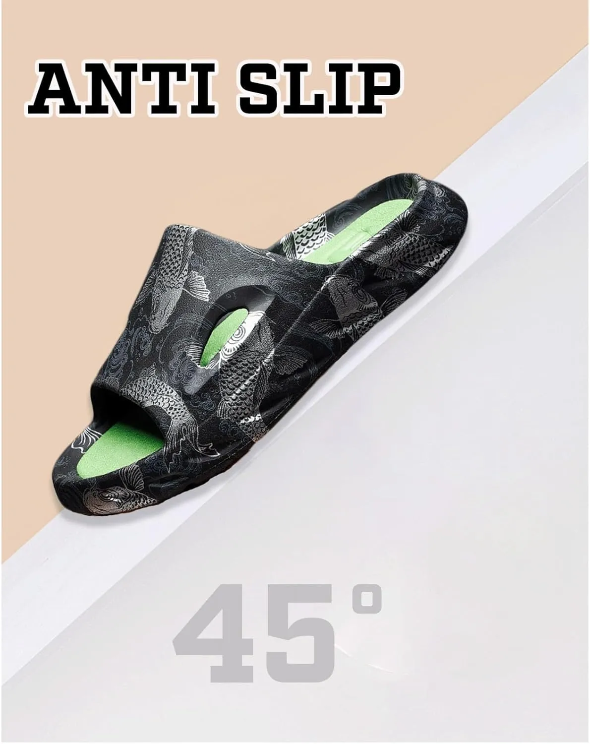 Cloud Slides for Women Men Cool Pillow Slippers Non-Slip Shower Bath Platform Foam Sandals for Indoor Outdoor House Pool