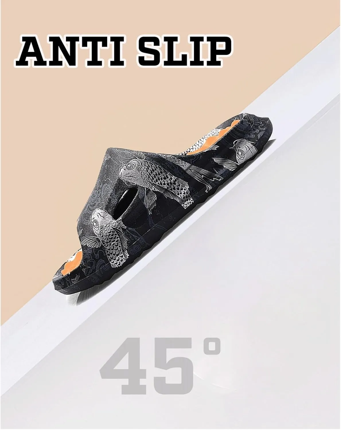 Cloud Slides for Women Men Cool Pillow Slippers Non-Slip Shower Bath Platform Foam Sandals for Indoor Outdoor House Pool