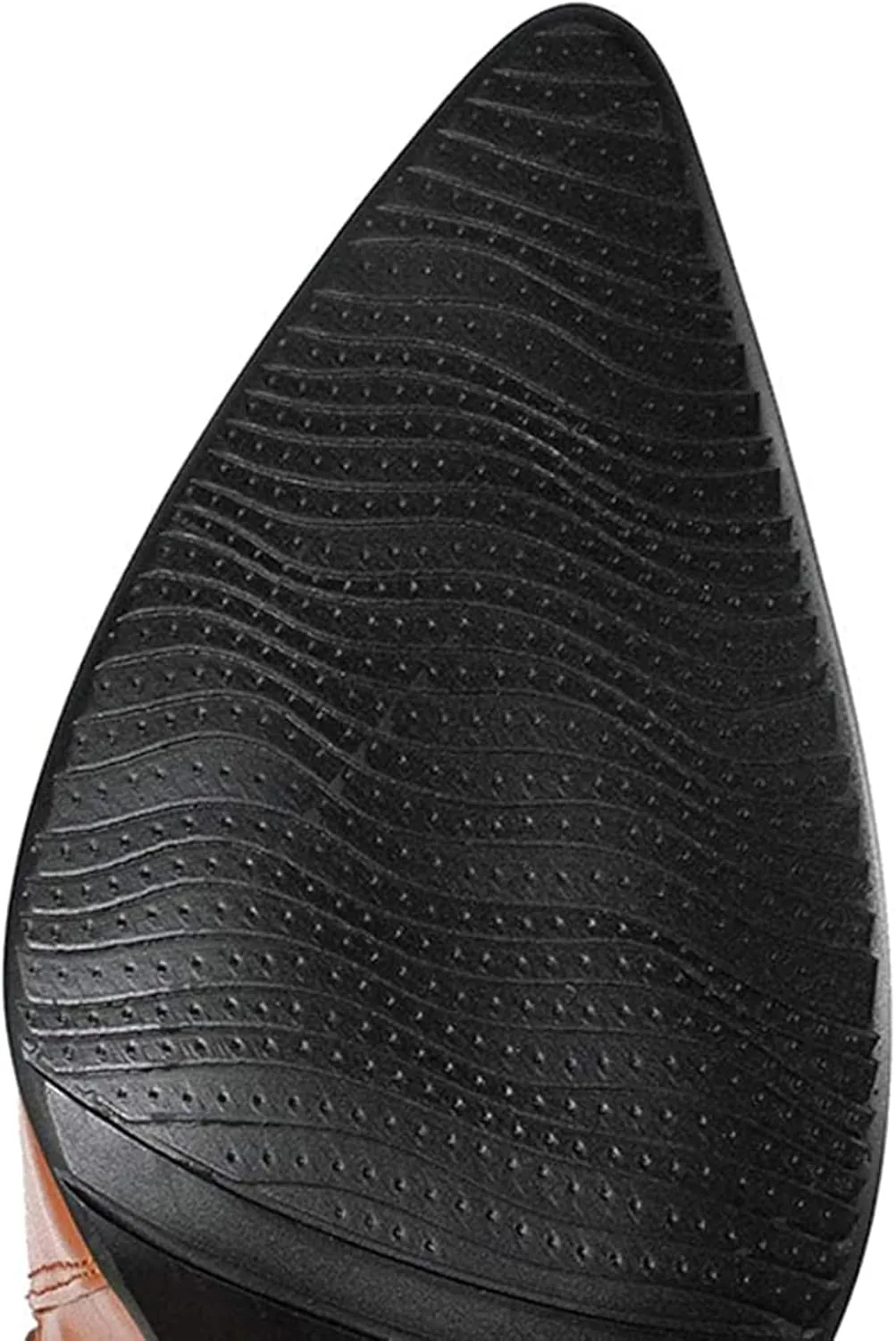 COLETER Women's Leather Knee High Boots Pointy Toe Side-Zip High Heels Dress Boots
