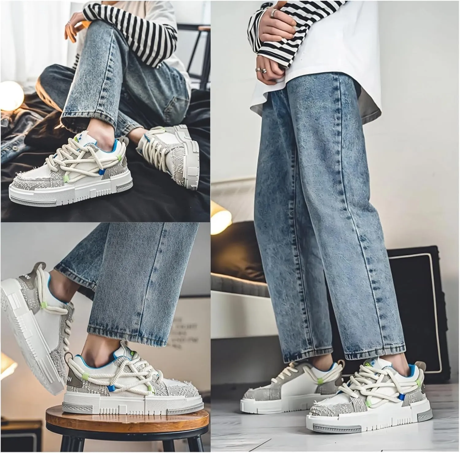 Cool Chunky Sneaker for Women Y2K Sporty Platform Sneakers Thick Sole Aesthetic Walking Shoes