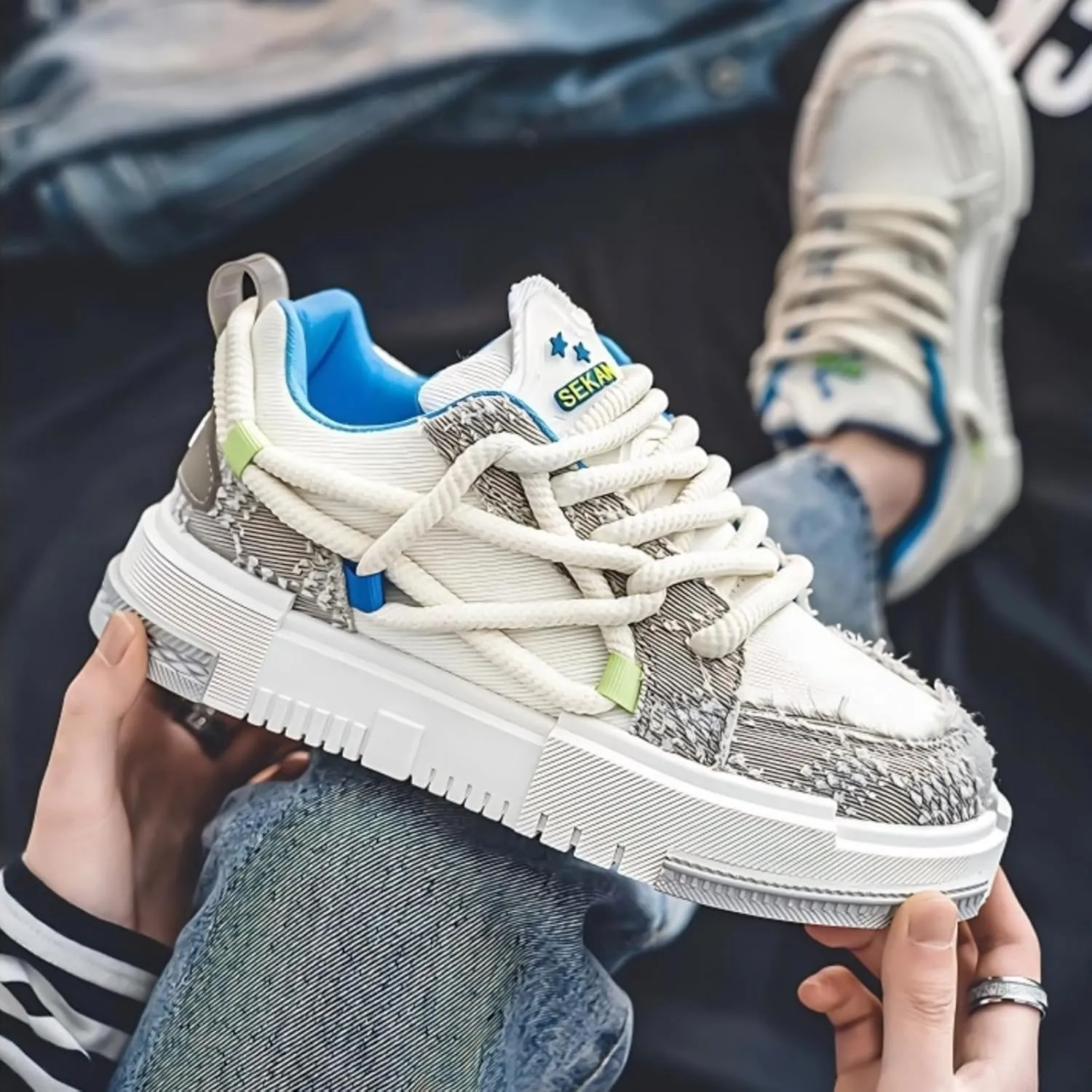 Cool Chunky Sneaker for Women Y2K Sporty Platform Sneakers Thick Sole Aesthetic Walking Shoes