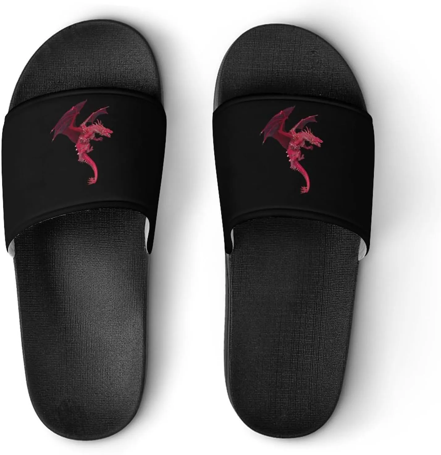 Cool Dragon House Slippers for Women Men Shower Slides Bathroom Sandals