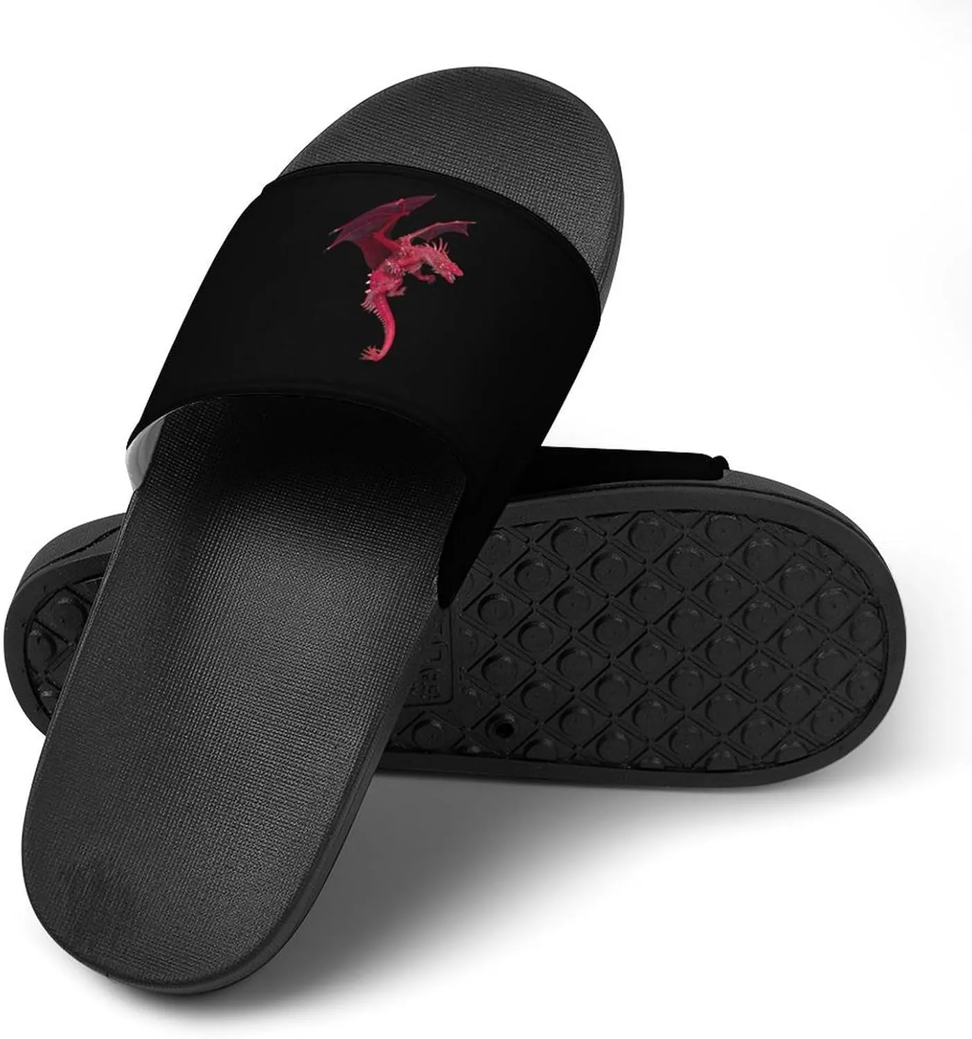 Cool Dragon House Slippers for Women Men Shower Slides Bathroom Sandals