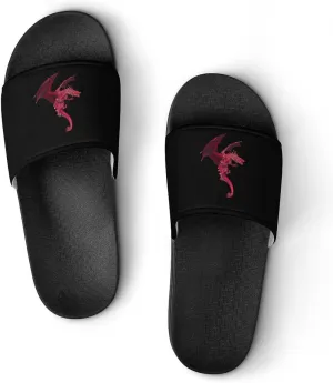Cool Dragon House Slippers for Women Men Shower Slides Bathroom Sandals