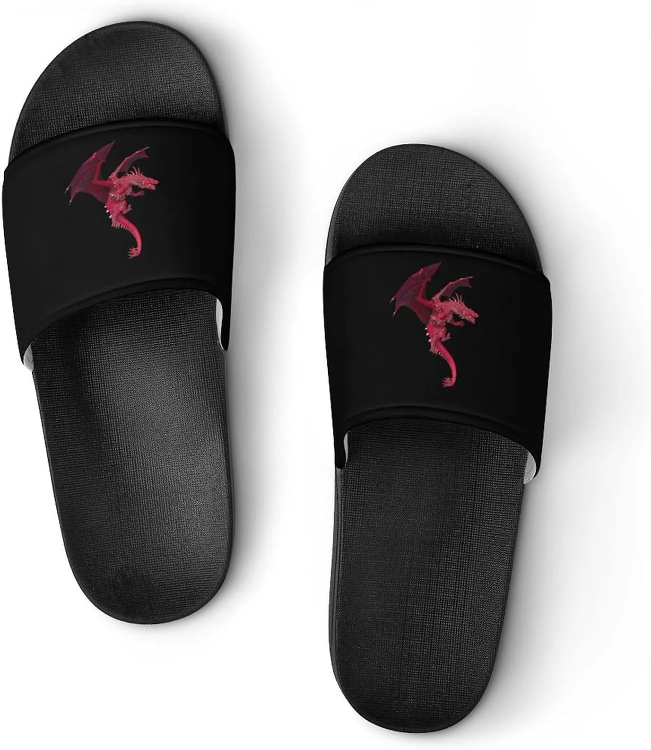 Cool Dragon House Slippers for Women Men Shower Slides Bathroom Sandals