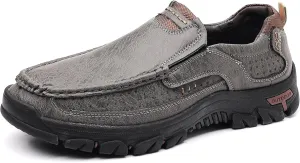 Coramtty Mens Classic Walking Sneakers Slip on Loafers Casual Shoes Comfort Breathable Dress Flats for Driving Business Office Outdoor