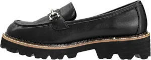 Corkys Footwear Hey Girl Womens Brownie Points Loafers - Featuring a 1.75-Inch Heel with a Lug Sole, Cushioned Insoles for All-Day Wear, A Chic Chain on The Upper