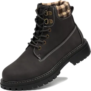 COTTIMO Work Hiking Snow Boots for Women - Waterproof Winter Ankle Shoes Non Slip Fashion Lightweight Casual Cute Fur Warm Booties