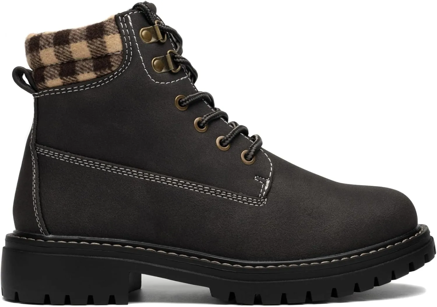 COTTIMO Work Hiking Snow Boots for Women - Waterproof Winter Ankle Shoes Non Slip Fashion Lightweight Casual Cute Fur Warm Booties