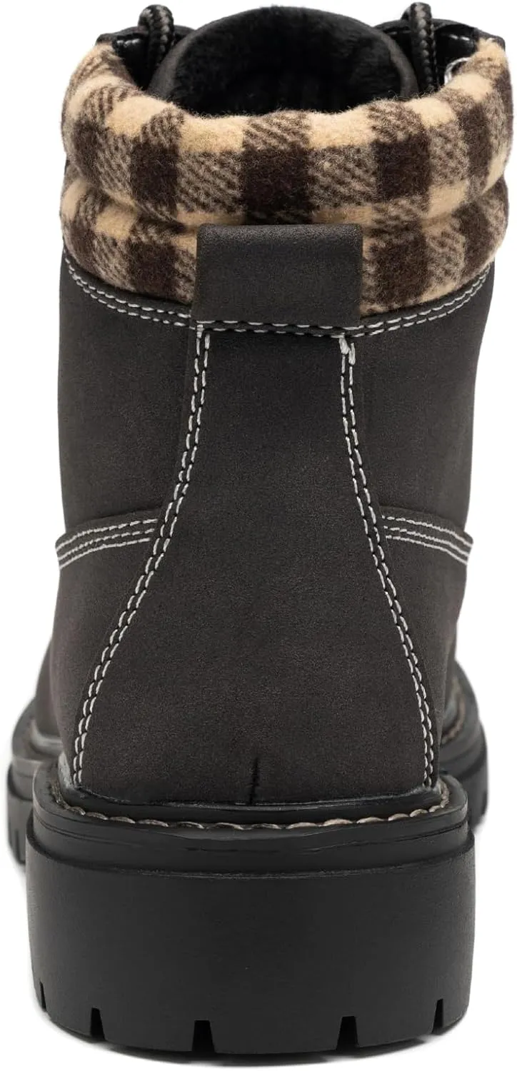 COTTIMO Work Hiking Snow Boots for Women - Waterproof Winter Ankle Shoes Non Slip Fashion Lightweight Casual Cute Fur Warm Booties