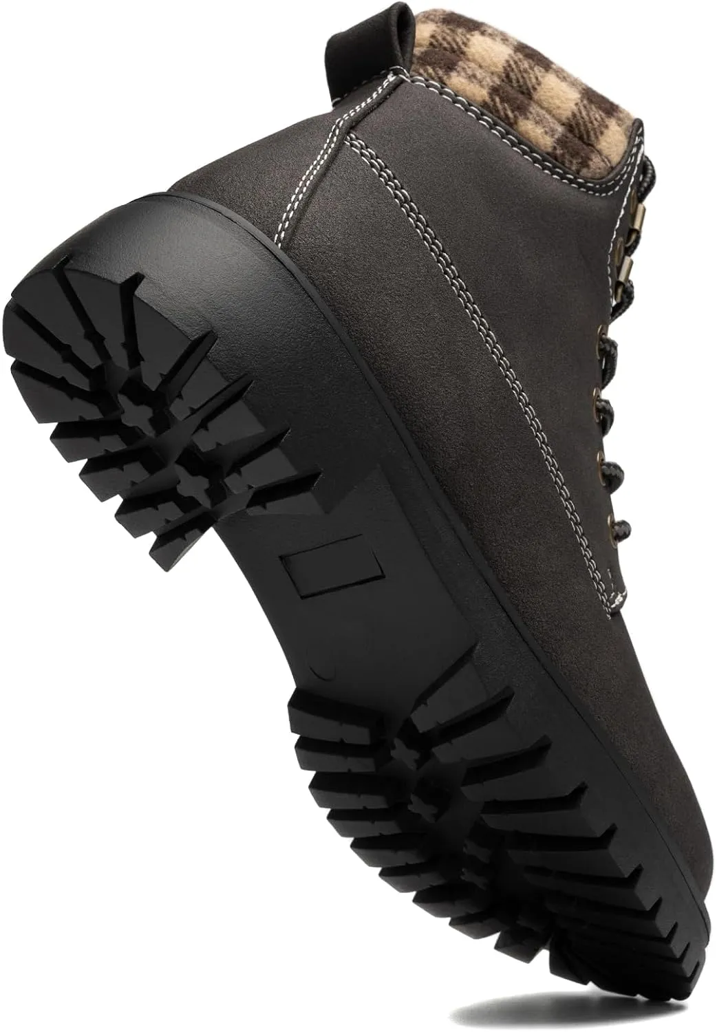 COTTIMO Work Hiking Snow Boots for Women - Waterproof Winter Ankle Shoes Non Slip Fashion Lightweight Casual Cute Fur Warm Booties