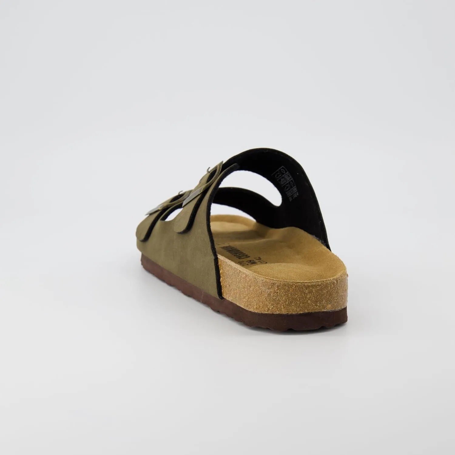 CUSHIONAIRE Men's Lane Cork Footbed Sandal with  Comfort, Arch Support, Adjustable Straps - Comfortable Slide Sandals for Walking, Casual Summer Footwear