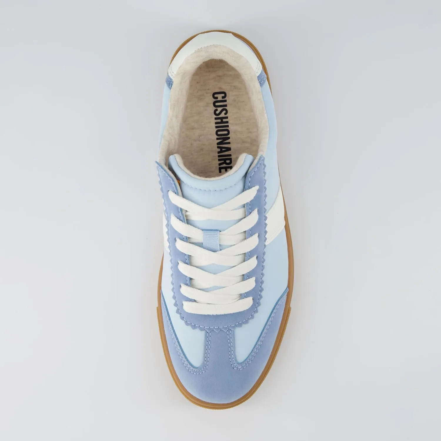 CUSHIONAIRE Women's Balance Lace Up Sneaker  Comfort Foam, Wide Widths Available