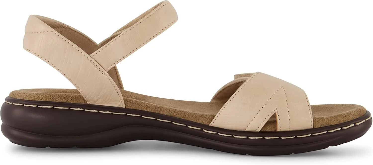 CUSHIONAIRE Women's Bloom comfort sandal with  Comfort Foam and Wide Widths Available