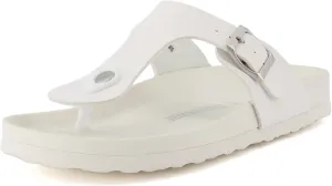 CUSHIONAIRE Women's Louie soft footbed Sandal with  Comfort
