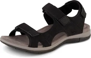 CUSHIONAIRE Women's Pace comfort footbed outdoor sandal with adjustable straps and  Memory Foam, Wide Widths Available