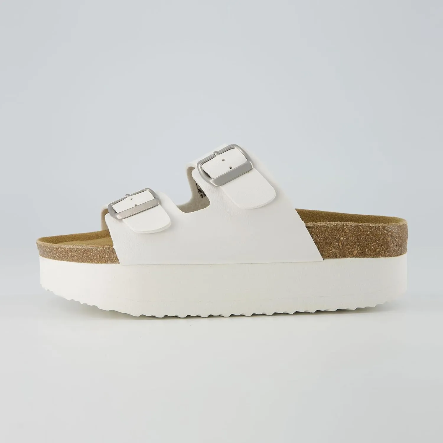 CUSHIONAIRE Women's Plane Platform Footbed Sandal With  Comfort, Wide Widths Available