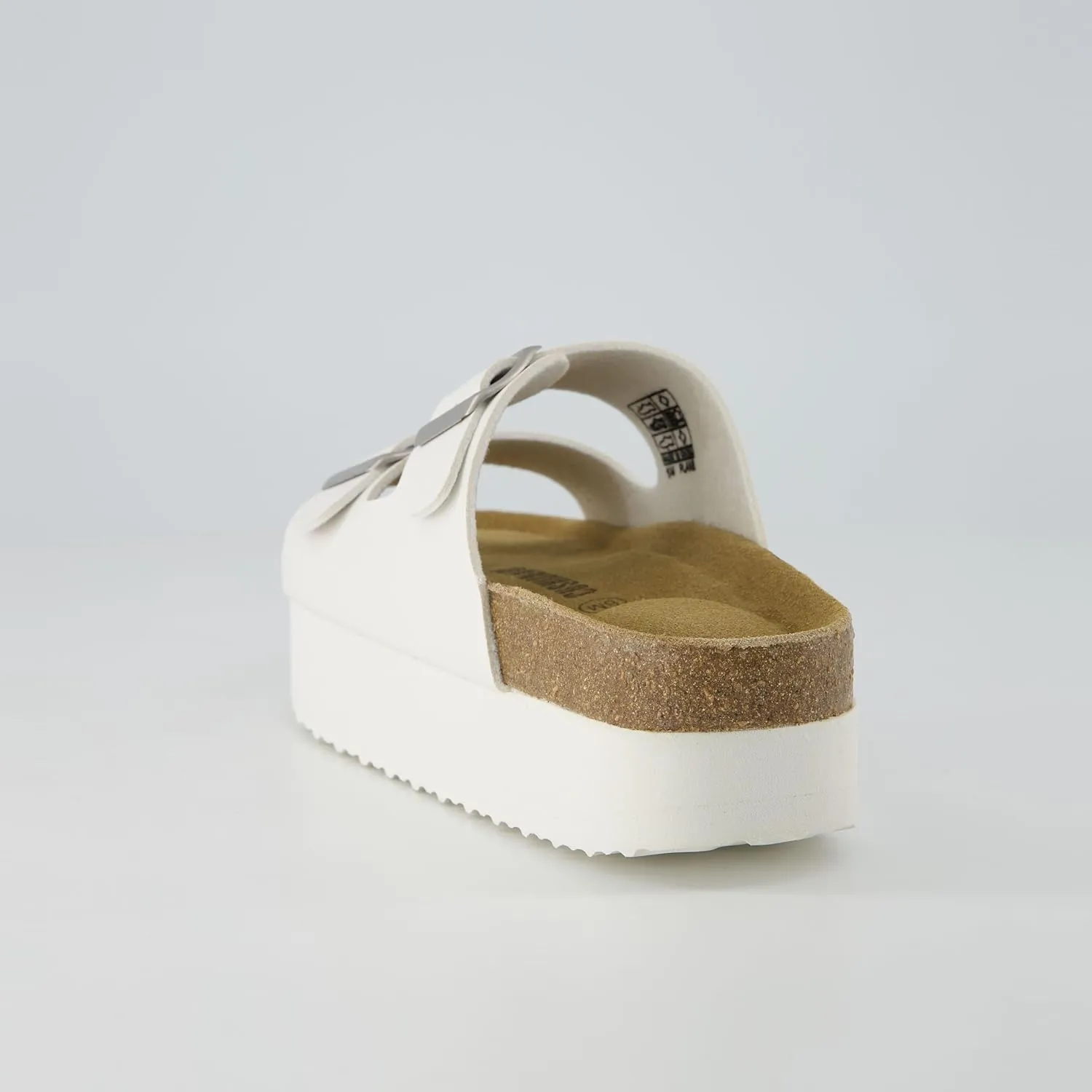 CUSHIONAIRE Women's Plane Platform Footbed Sandal With  Comfort, Wide Widths Available