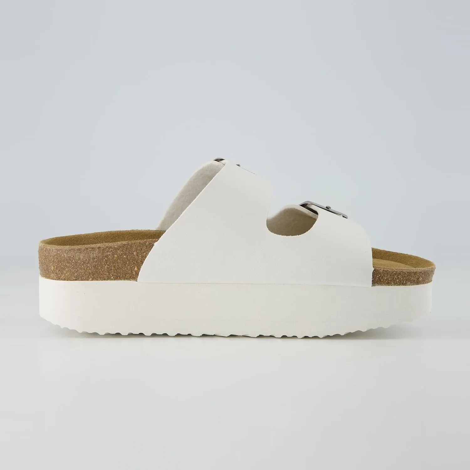 CUSHIONAIRE Women's Plane Platform Footbed Sandal With  Comfort, Wide Widths Available