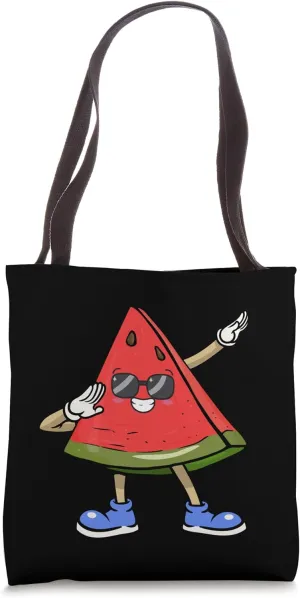 Dabbing Fruit – Cute Juicy Watermelon Graphic Tote Bag
