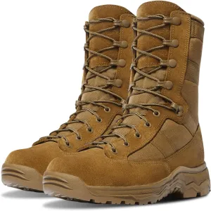 Danner Reckoning STF 8" Military Boots for Men - Durable Rough-Out Leather & 1000D Nylon with Breathable Mesh Lining & All-Terrain Traction Outsole, Coyote/EGA - 14 EE