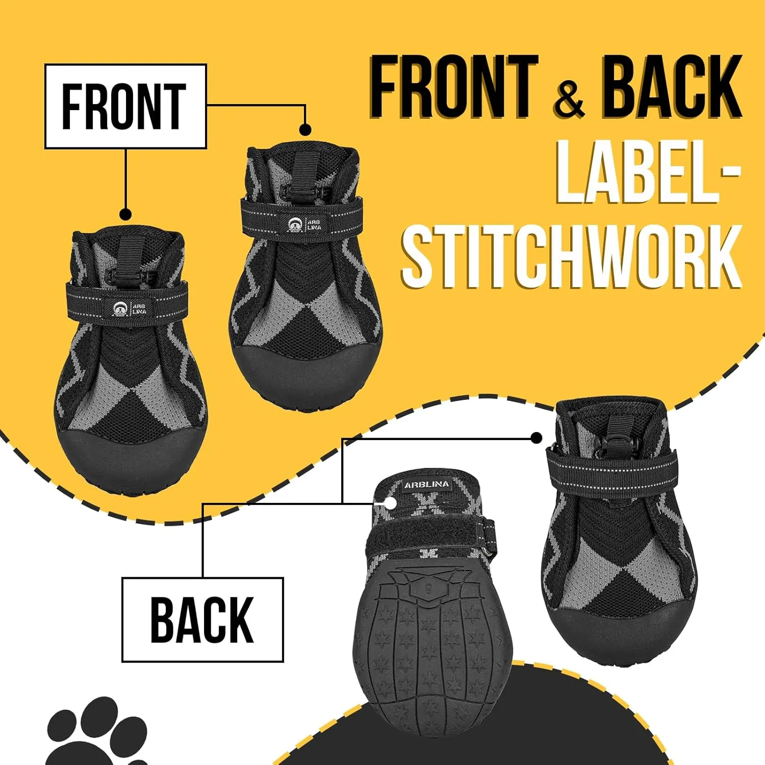 Dog Shoes for Large Small Medium Size Dogs, Waterproof Anti Slip Dog Boots&Paw Protectors for Outdoor Summer Hot Pavement Winter Snow, Breathable Dog Booties for Walking Hiking Hardwood Floor