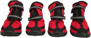 Dog Winter Boots, Dog Booties with Reflective Strips Skid-Proof Dog Shoes for Outdoor Hiking Traveling (L)