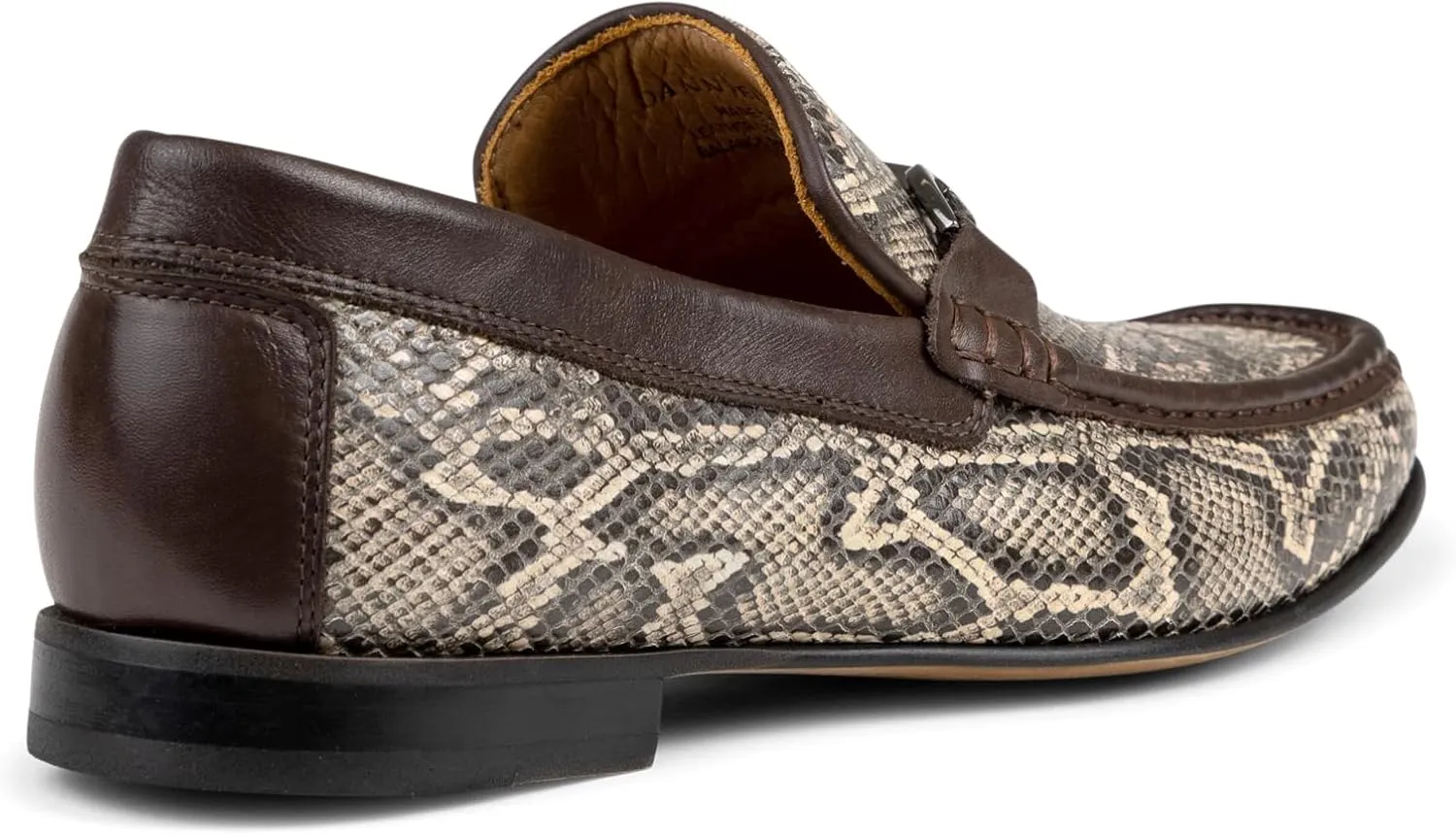 Donald Pliner Dannie Slip-On Leather Loafer - Stacked Heel – Classic Dress Loafers for Men, Memory Foam Insole, Men’s Driving Shoes, Leather Shoes for Men