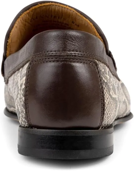 Donald Pliner Dannie Slip-On Leather Loafer - Stacked Heel – Classic Dress Loafers for Men, Memory Foam Insole, Men’s Driving Shoes, Leather Shoes for Men