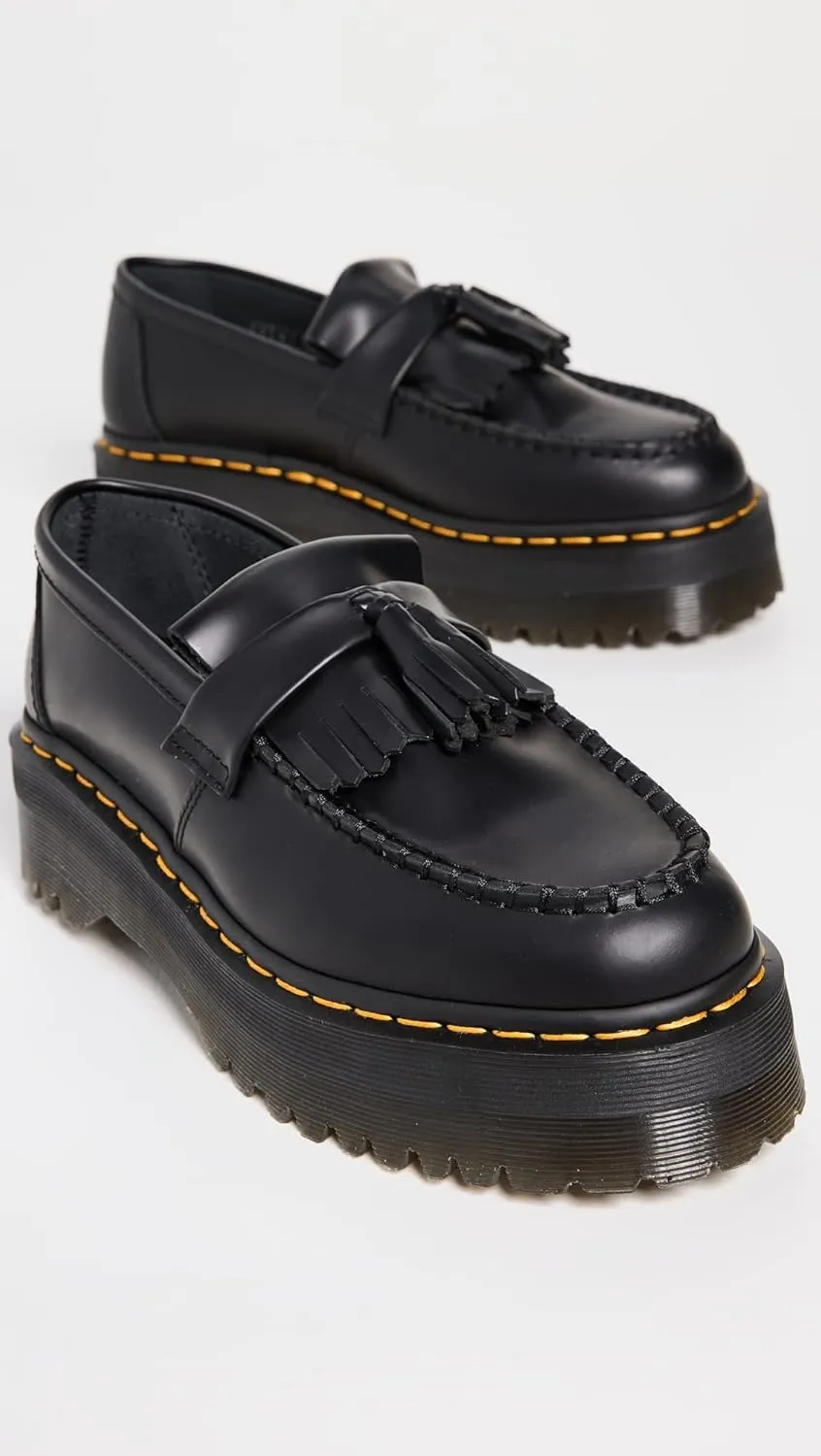 Dr. Martens Unisex Adrian Quad Leather Platform Loafers