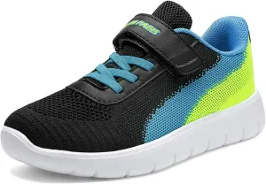 DREAM PAIRS Boys Girls Shoes Kids Tennis EZ-Ons MagicZips Athletic Running Walking Barefoot Zero Drop Sneakers