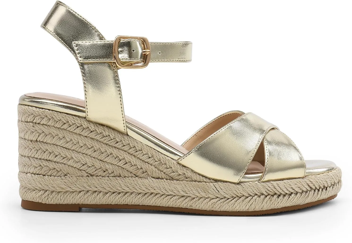 DREAM PAIRS Espadrille Dressy Wedge Sandals, Women's Platform Sandals Casual Summer, Comfortable High Heeled Wedges with Adjustable Buckle