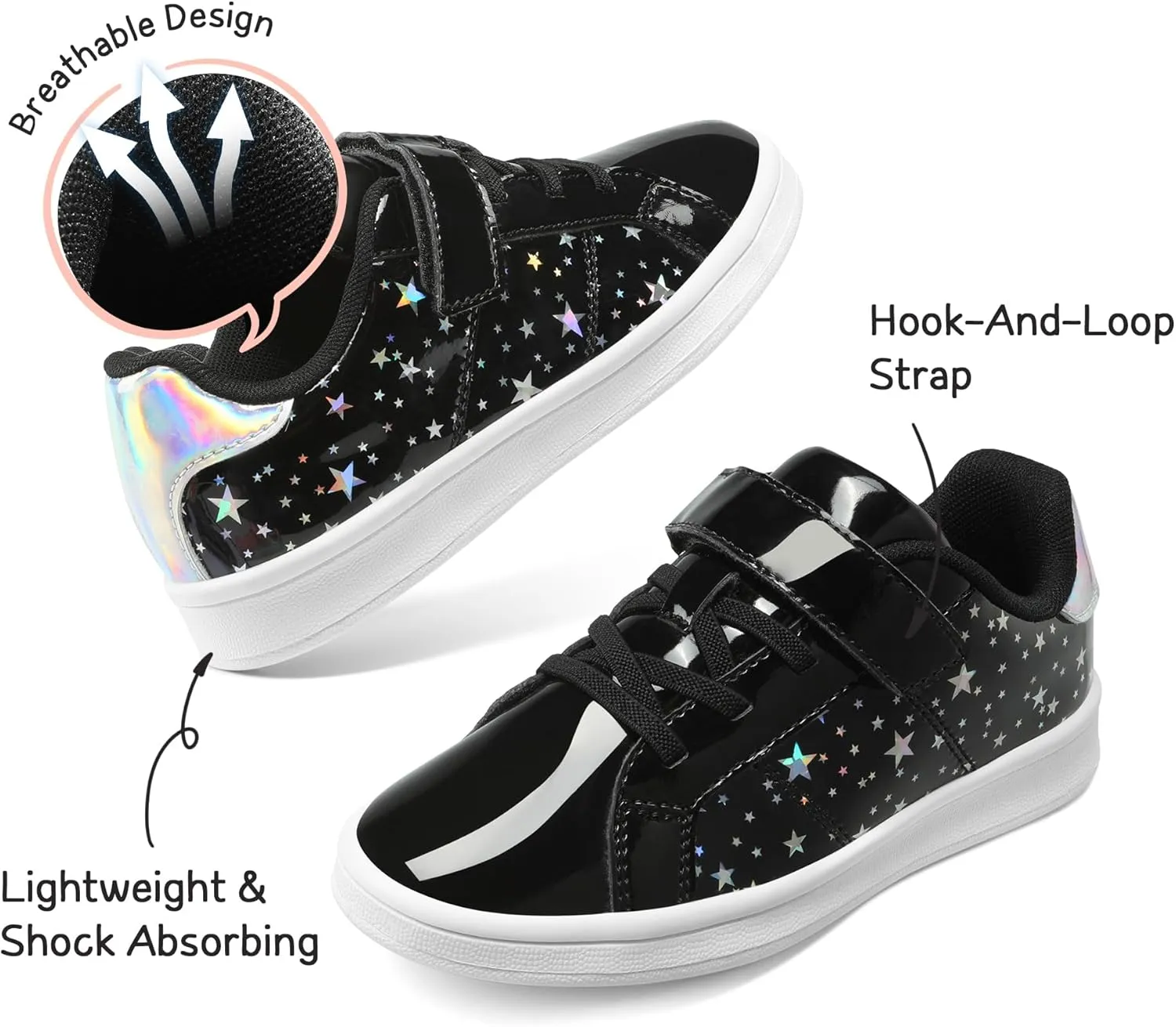 DREAM PAIRS Girls Boys Sneakers Tennis School Shoes Casual Walking Storybook Footwear for Little/Big Kids