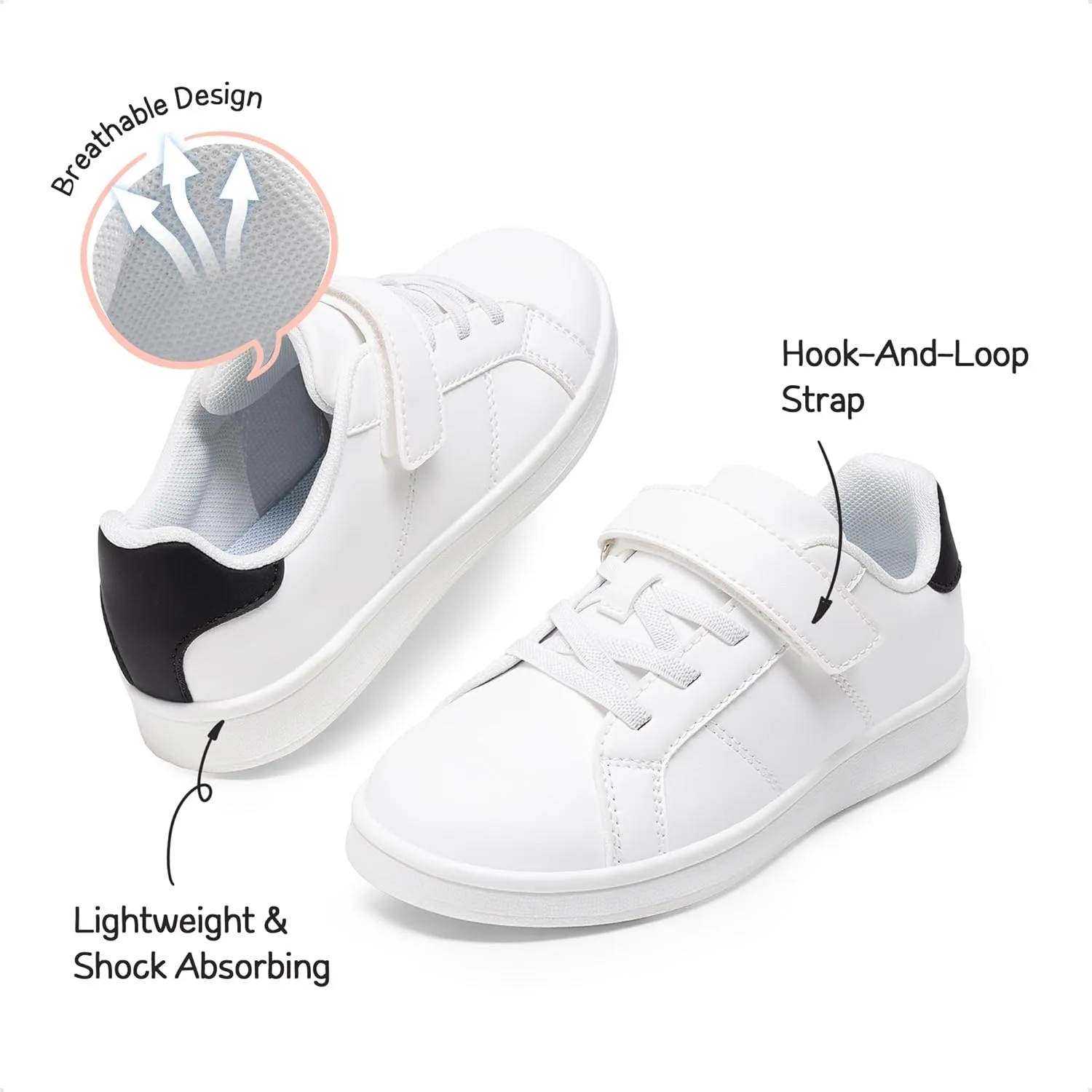 DREAM PAIRS Girls Boys Sneakers Tennis School Shoes Casual Walking Storybook Footwear for Little/Big Kids