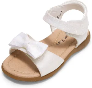 DREAM PAIRS Girls Sandals Fashion Bow Summer Shoes for Toddler/Little Kid