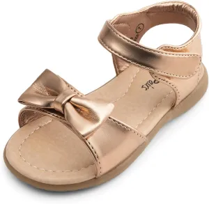 DREAM PAIRS Girls Sandals Fashion Bow Summer Shoes for Toddler/Little Kid