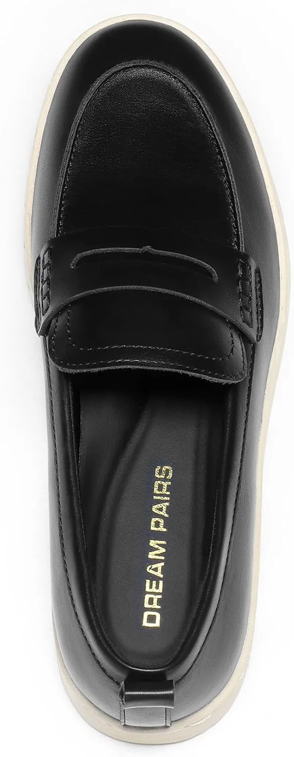 DREAM PAIRS Loafers for Women Casual Comfortable Slip On Business Work Loafer Shoes with Arch Support
