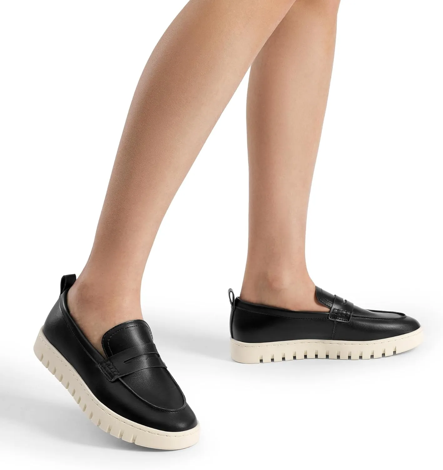 DREAM PAIRS Loafers for Women Casual Comfortable Slip On Business Work Loafer Shoes with Arch Support