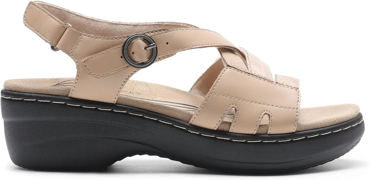 DREAM PAIRS Women's Comfortable Arch Support Wedge Sandals Open Toe Summer Walking Shoe