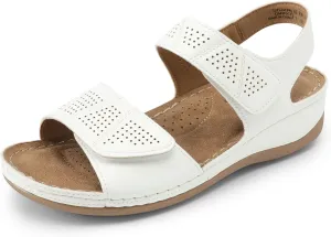 DREAM PAIRS Women's Comfortable Dressy Flats Sandals Open Toe One Band Casual Walking Sandals for Summer
